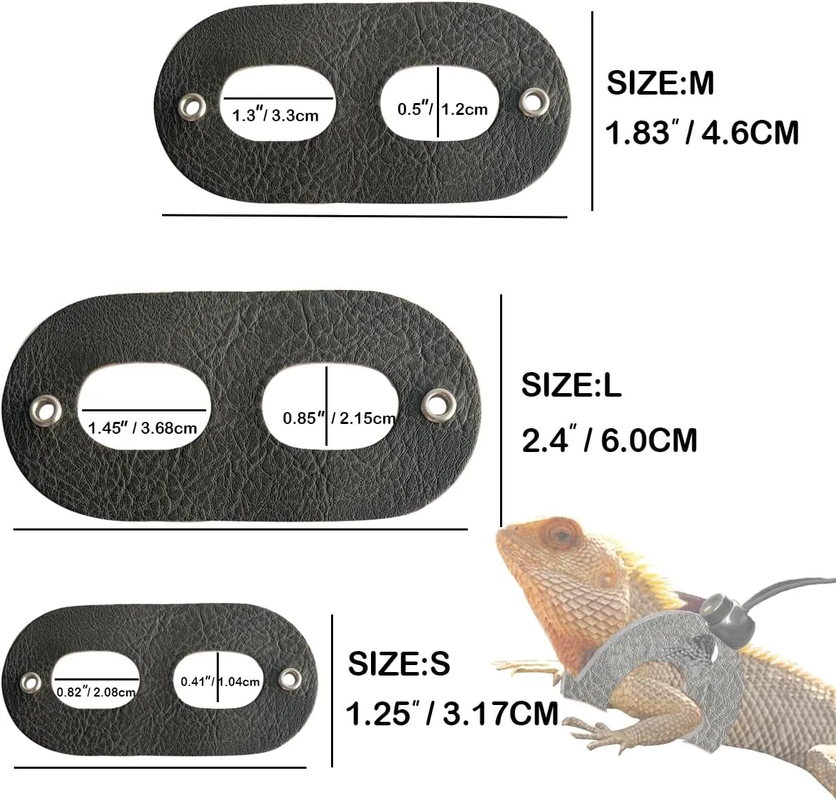 Leopard Gecko Portable Carrier with Leather Harness and Leash Set,Small Animal Travel Cage with Transparent Window,Lizard Carrier for Hamster Rabbit Gerbil Hedgehog Sugar Glider