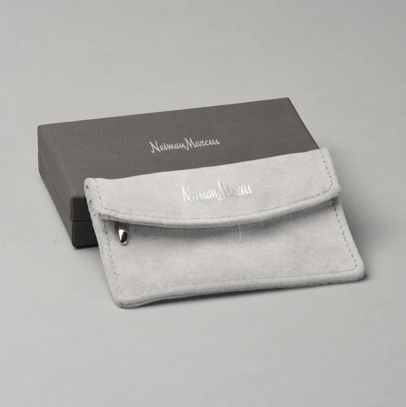 Magnetic Rounded Flap Zipper Pouch