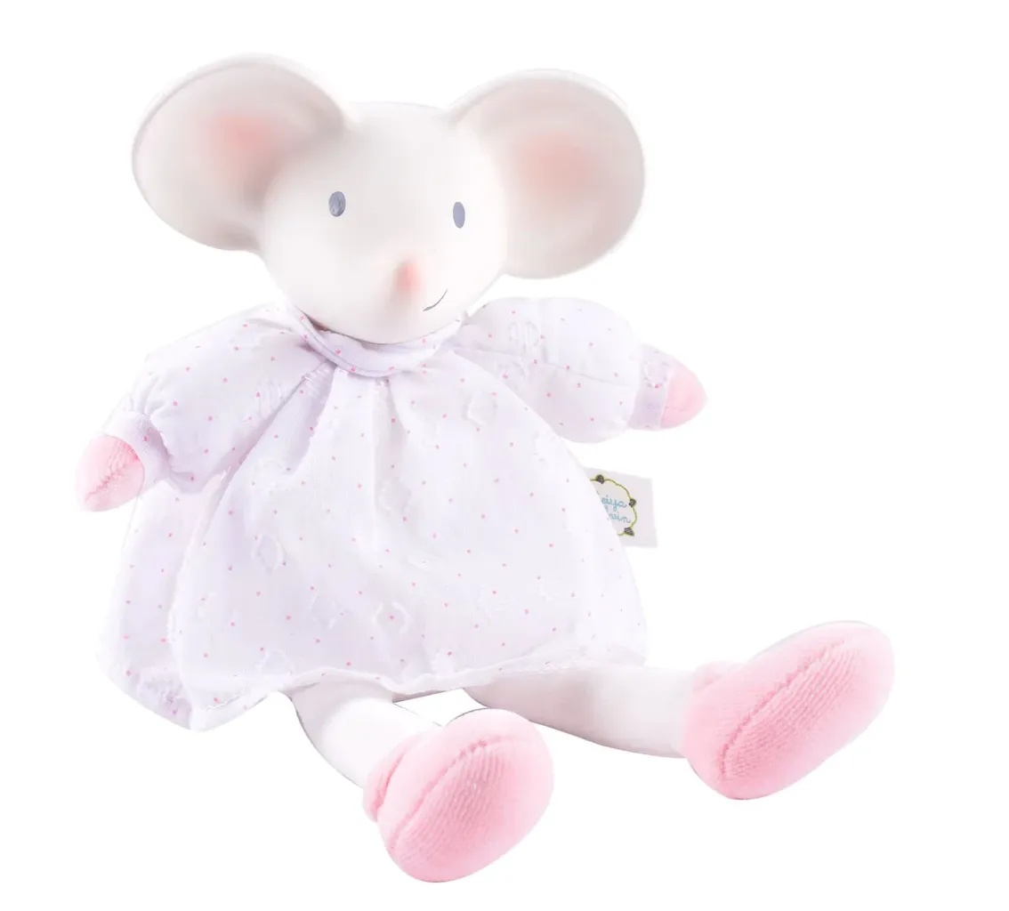 Meiya the Mouse Organic Natural Rubber Head Toy