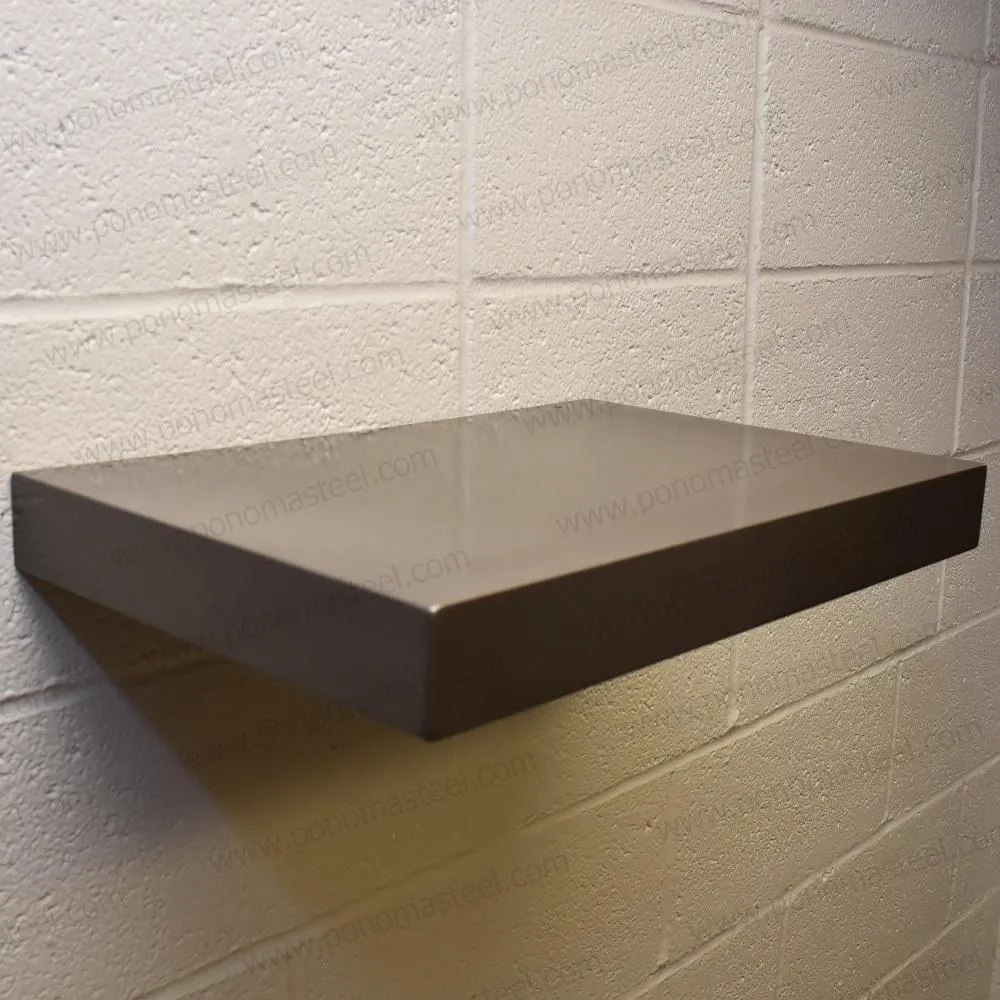 Metal shelves 88"- 92" (cm. 223.5- 233.7) made-to-order floating shelves Ponoma®
