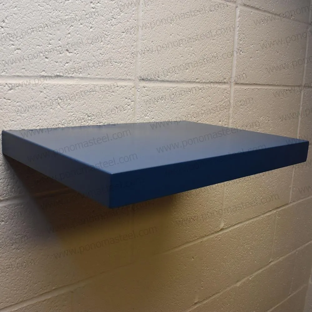 Metal shelves 88"- 92" (cm. 223.5- 233.7) made-to-order floating shelves Ponoma®
