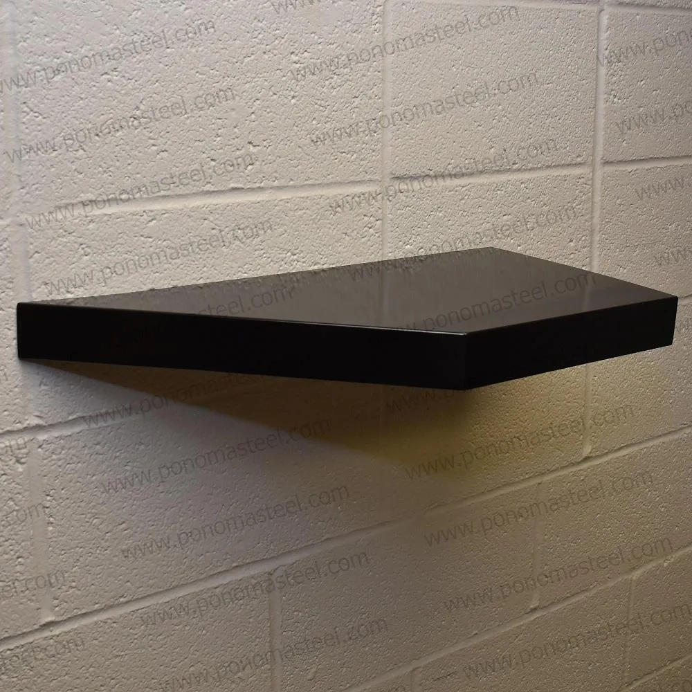 Metal shelves 88"- 92" (cm. 223.5- 233.7) made-to-order floating shelves Ponoma®