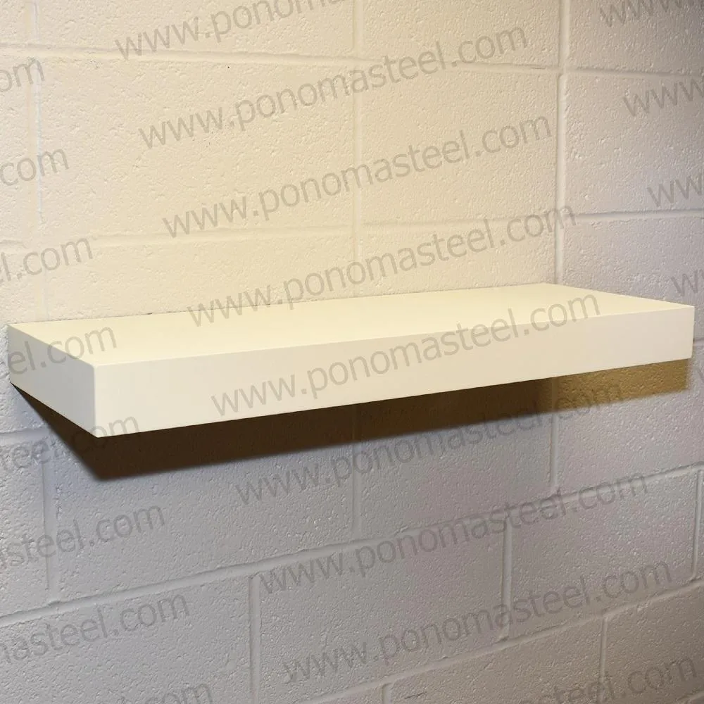 Metal shelves 88"- 92" (cm. 223.5- 233.7) made-to-order floating shelves Ponoma®