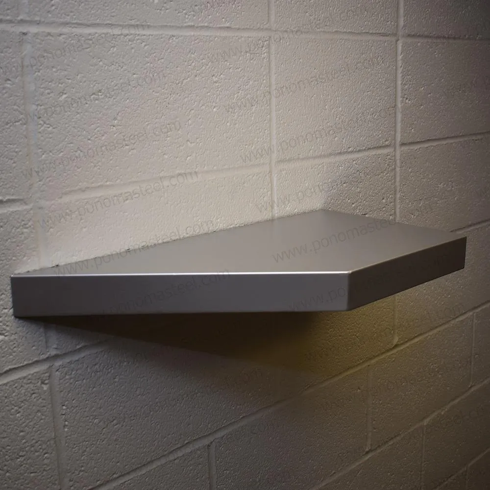 Metal shelves 88"- 92" (cm. 223.5- 233.7) made-to-order floating shelves Ponoma®