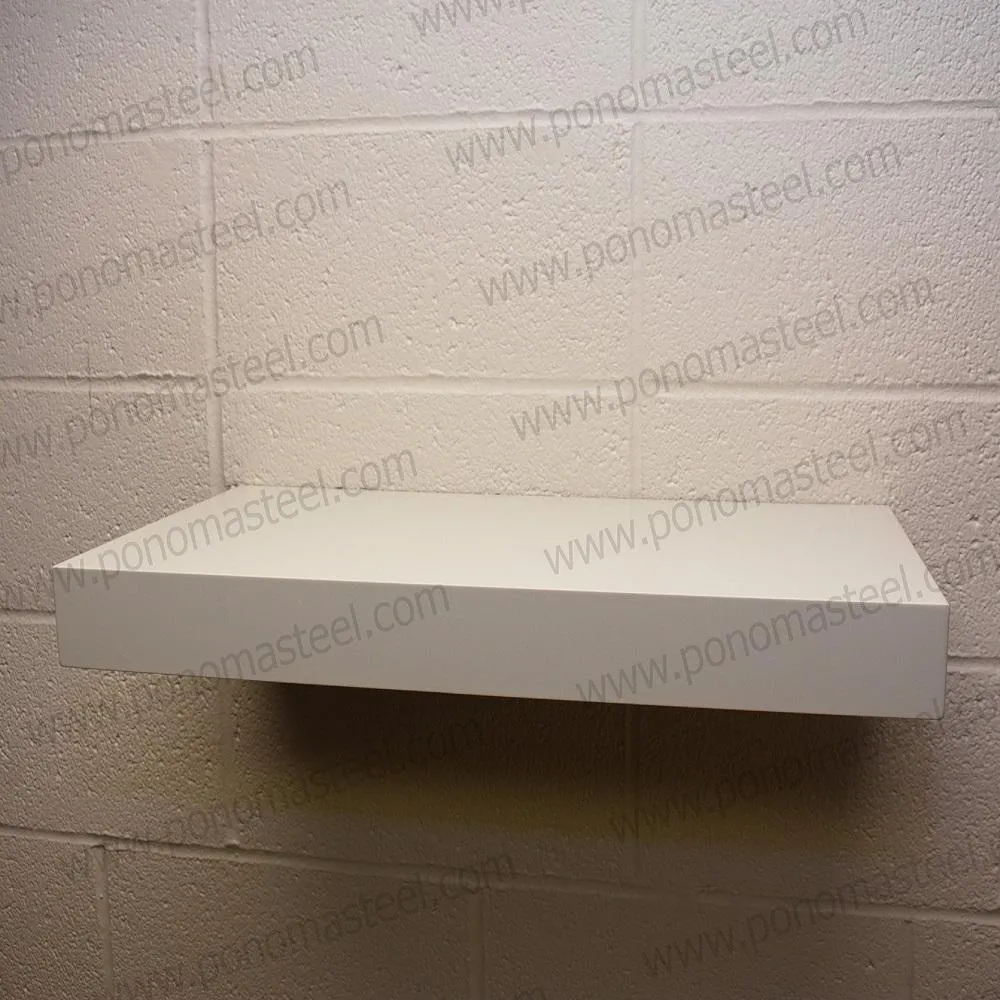 Metal shelves 88"- 92" (cm. 223.5- 233.7) made-to-order floating shelves Ponoma®