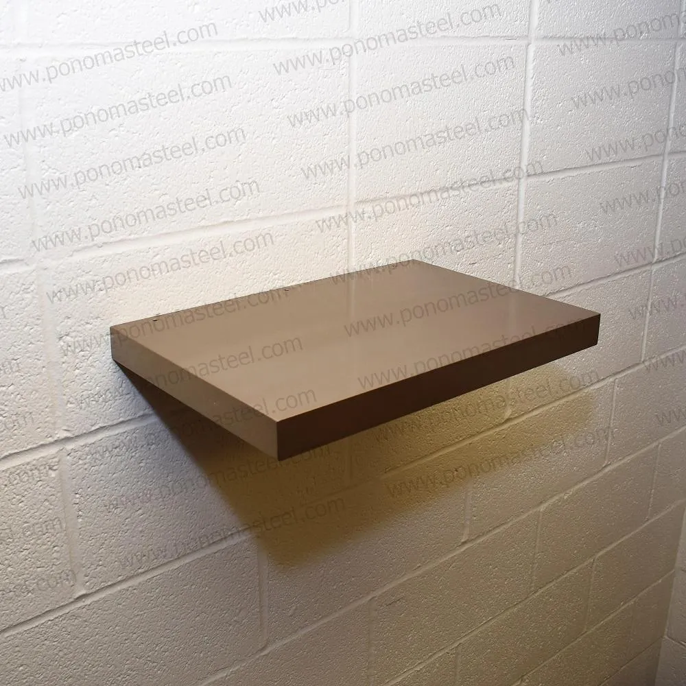 Metal shelves 88"- 92" (cm. 223.5- 233.7) made-to-order floating shelves Ponoma®
