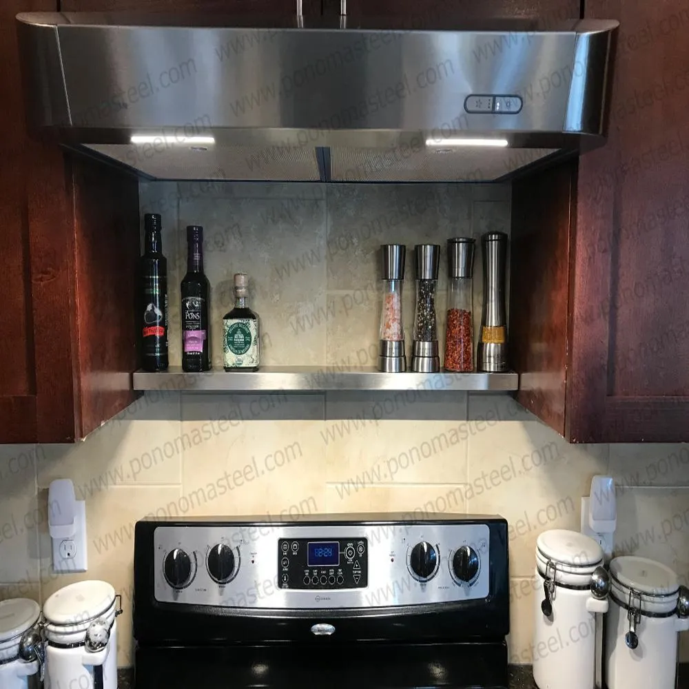 Metal shelves 88"- 92" (cm. 223.5- 233.7) made-to-order floating shelves Ponoma®