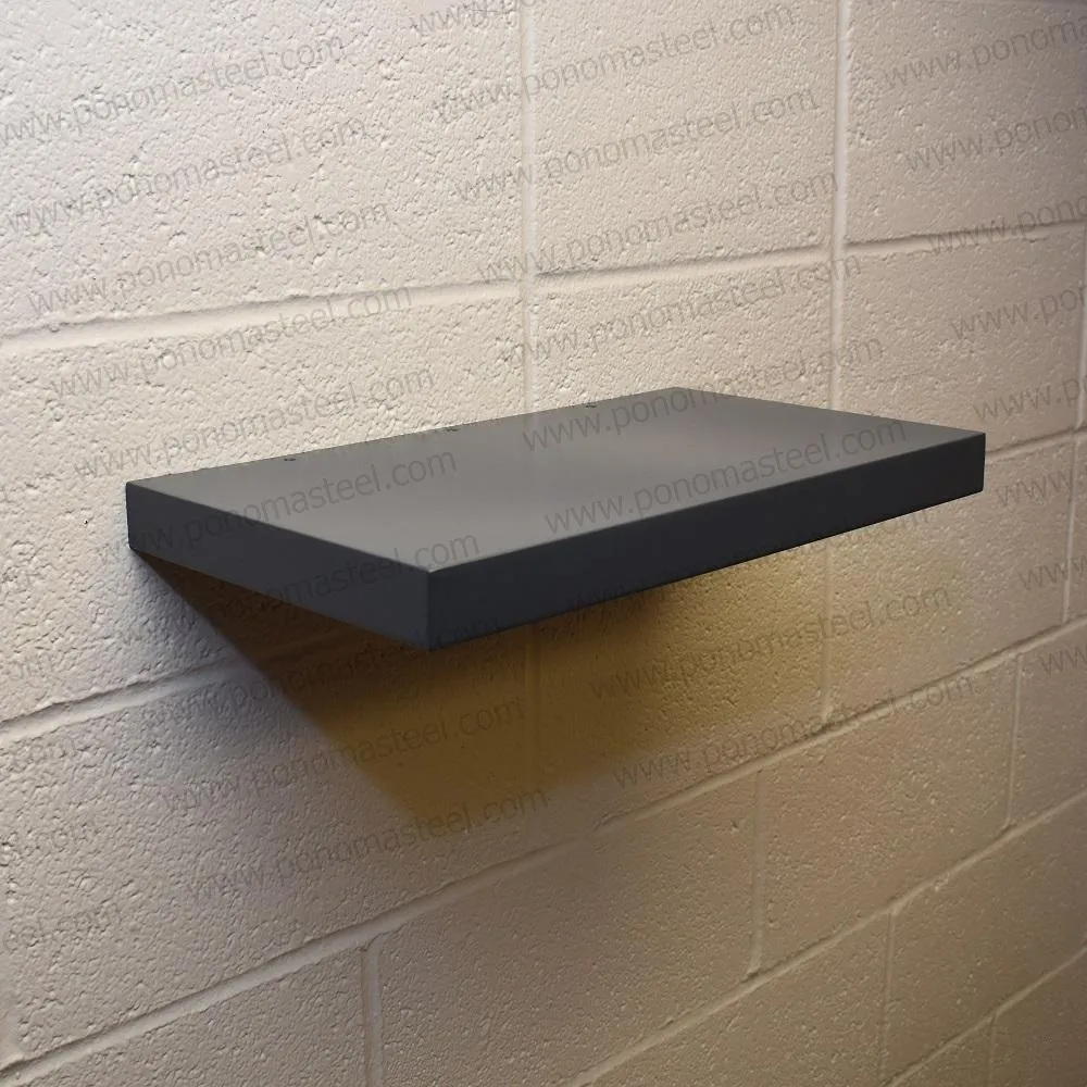 Metal shelves 88"- 92" (cm. 223.5- 233.7) made-to-order floating shelves Ponoma®