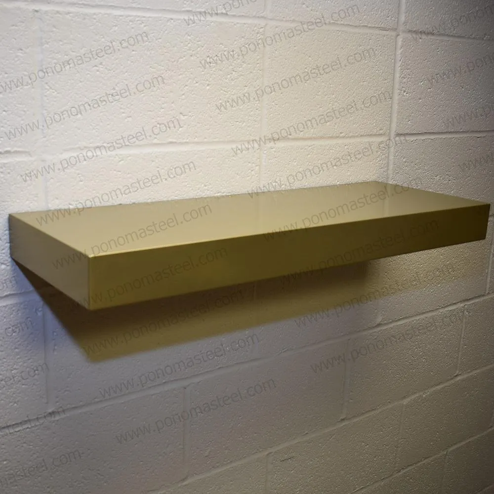 Metal shelves 88"- 92" (cm. 223.5- 233.7) made-to-order floating shelves Ponoma®