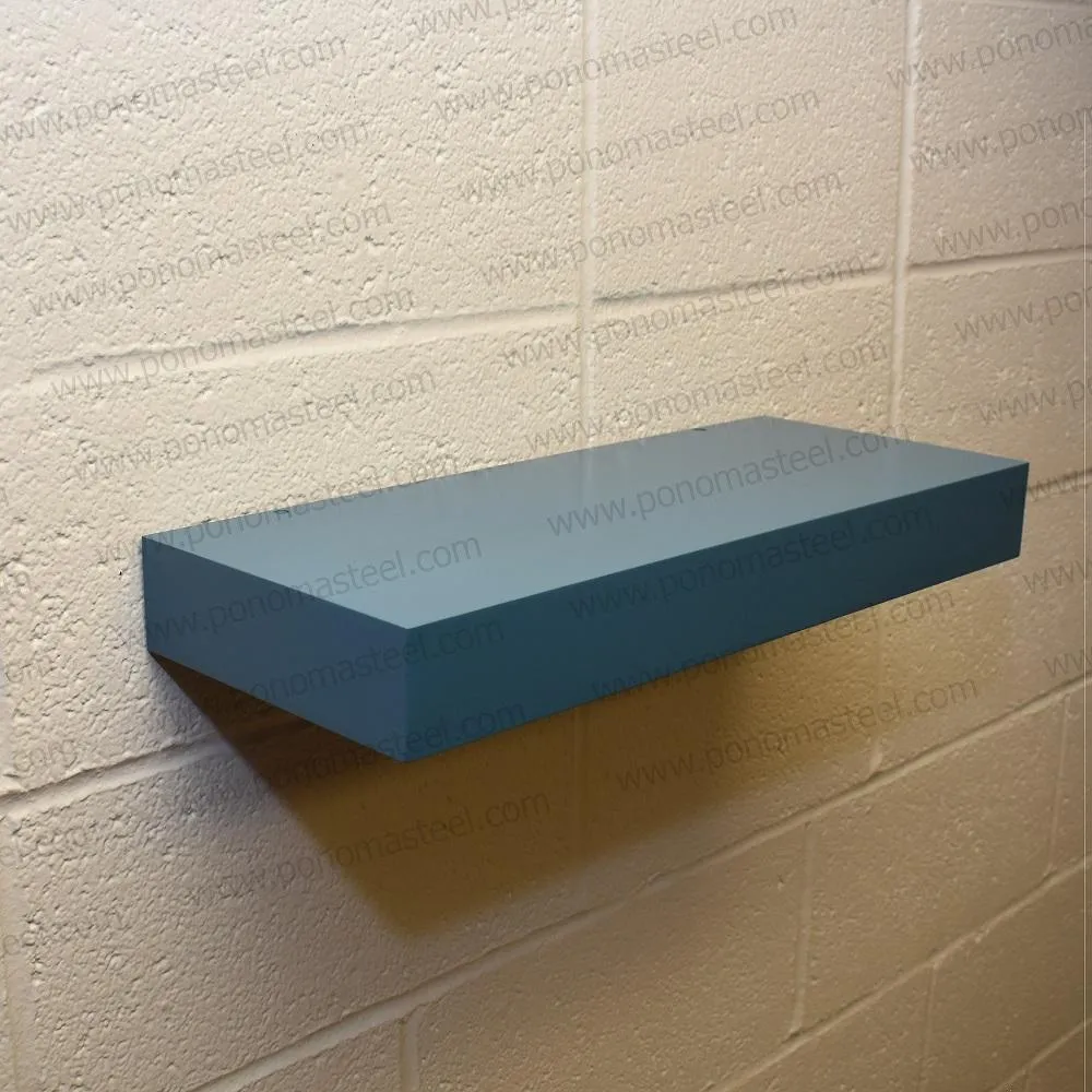 Metal shelves 88"- 92" (cm. 223.5- 233.7) made-to-order floating shelves Ponoma®
