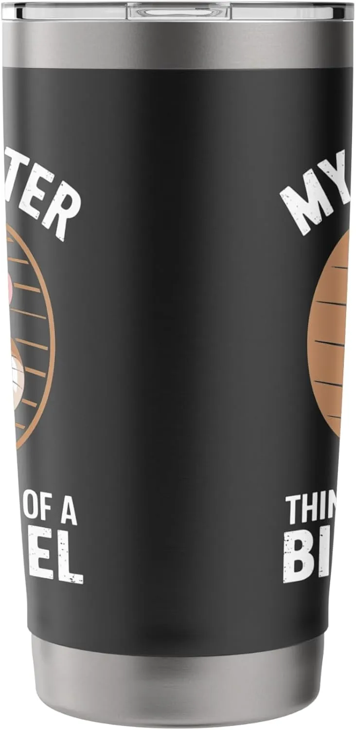 My Hamster Thinks I'm Kind Of A Big Wheel Stainless Steel Insulated Tumbler