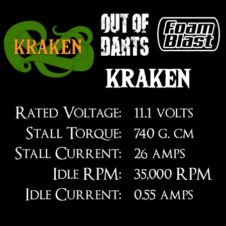 OOD Kraken 130 3s Neo Motor for Nerf Blasters