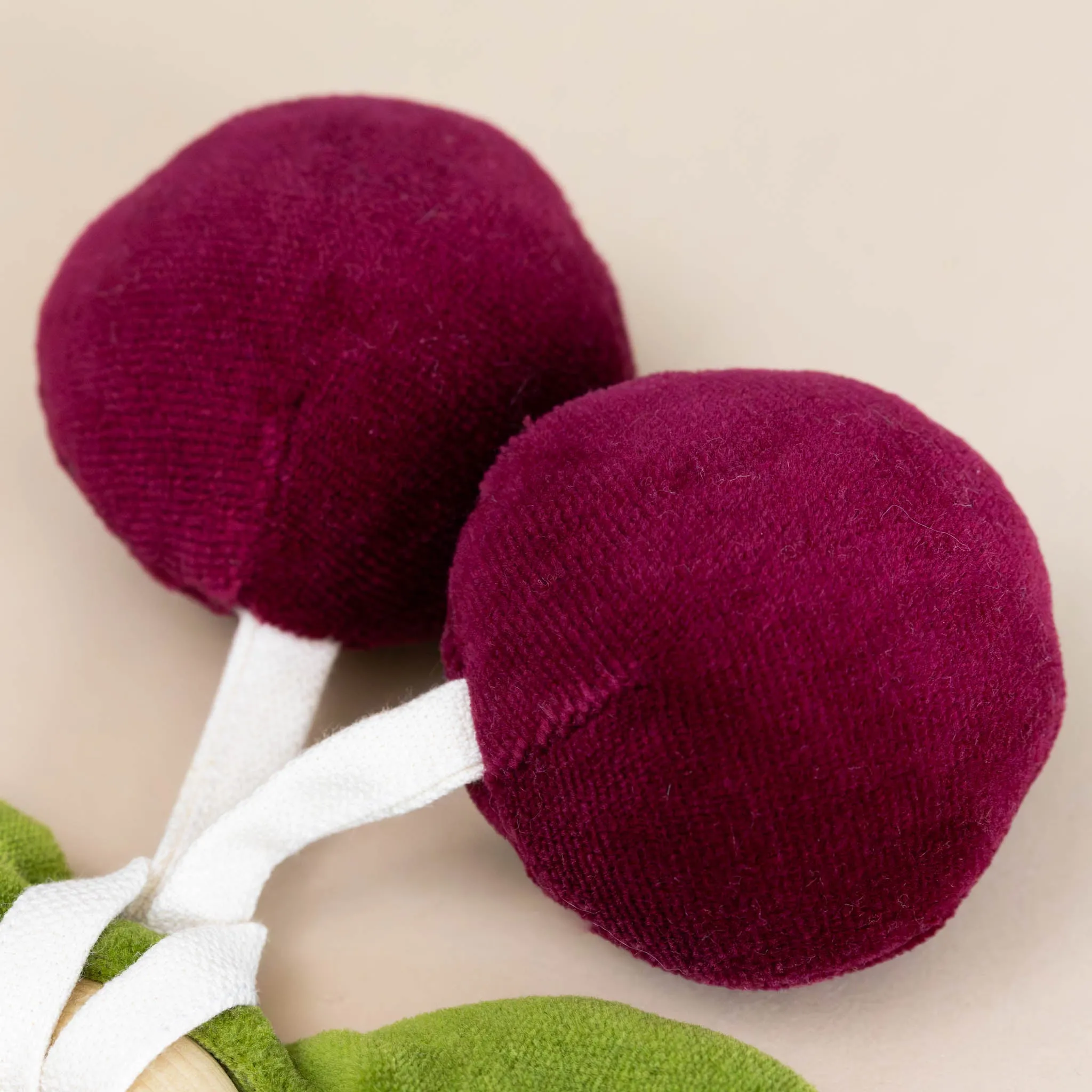 Organic Cotton Cherries Rattle