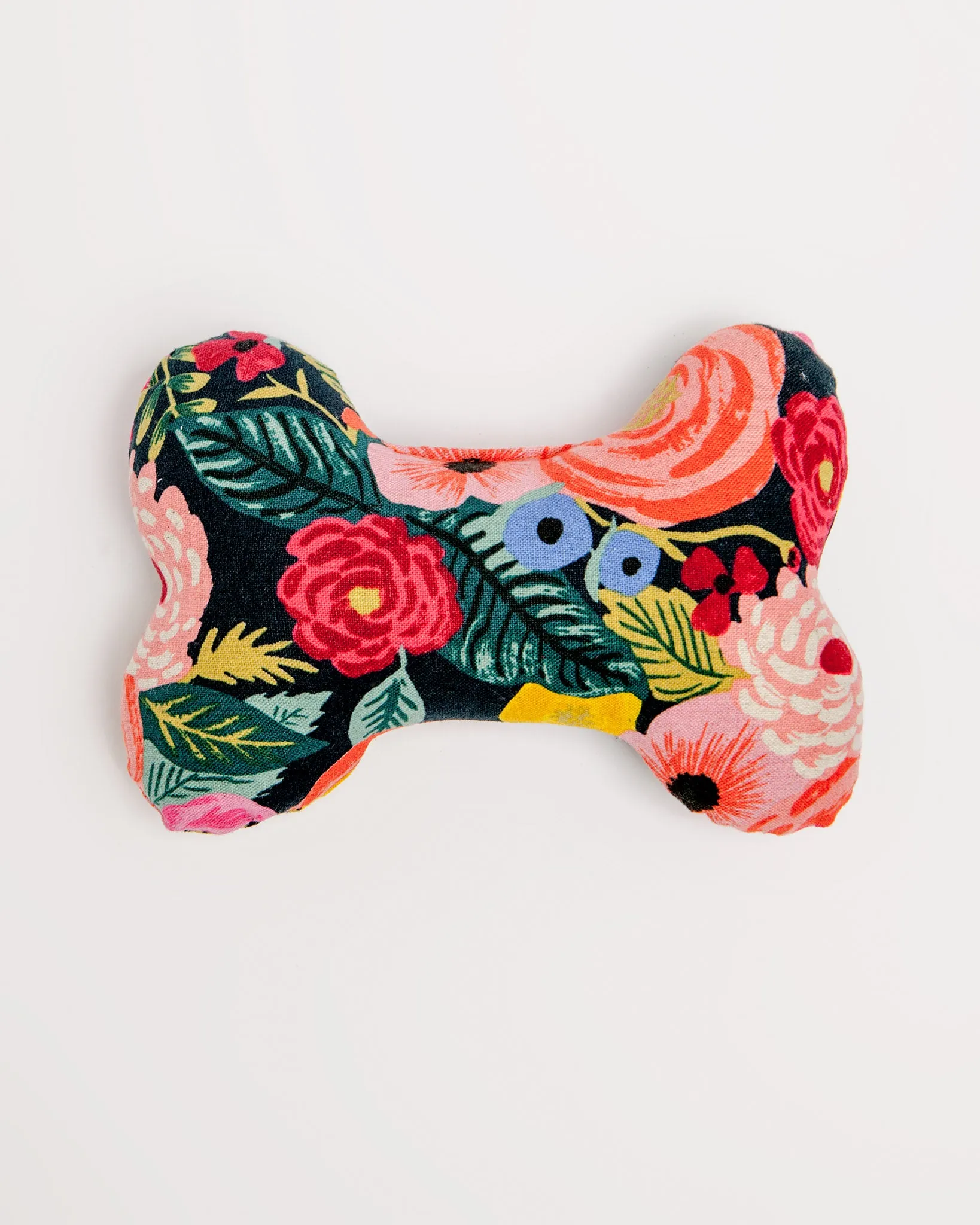 Painted Peonies Midnight Dog Squeaky Toy (FINAL SALE)