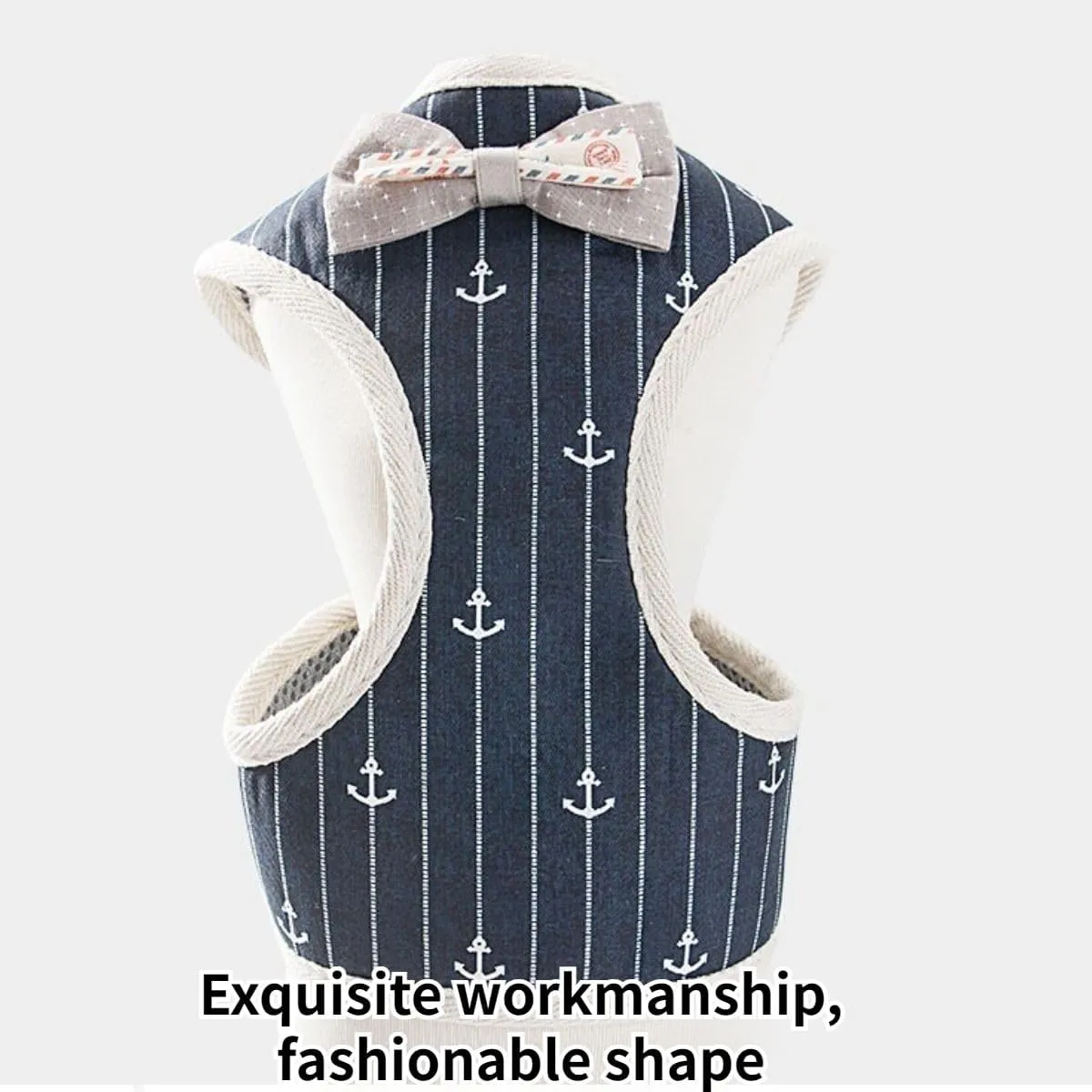 Pet Harness,Rabbit Harness and Leash Set, Cute Mesh Breathable Pet Vest Outdoor Camping Hiking Training, Bunny Jacket for Small Kitten, Puppy, Small Animal (Grey,M)