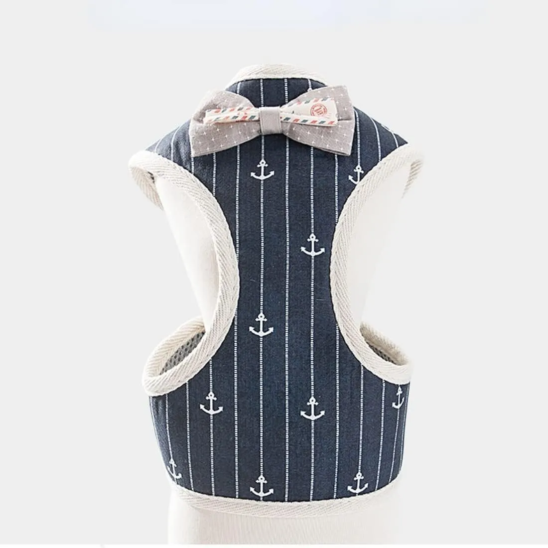 Rabbit Harness and Leash for Walking Escape Proof - Cute Mesh Breathable Bunny Vest Harness Outdoor Camping Hiking Training - Also Suit for Ferret Kittn Puppy Small Animals (Medium)
