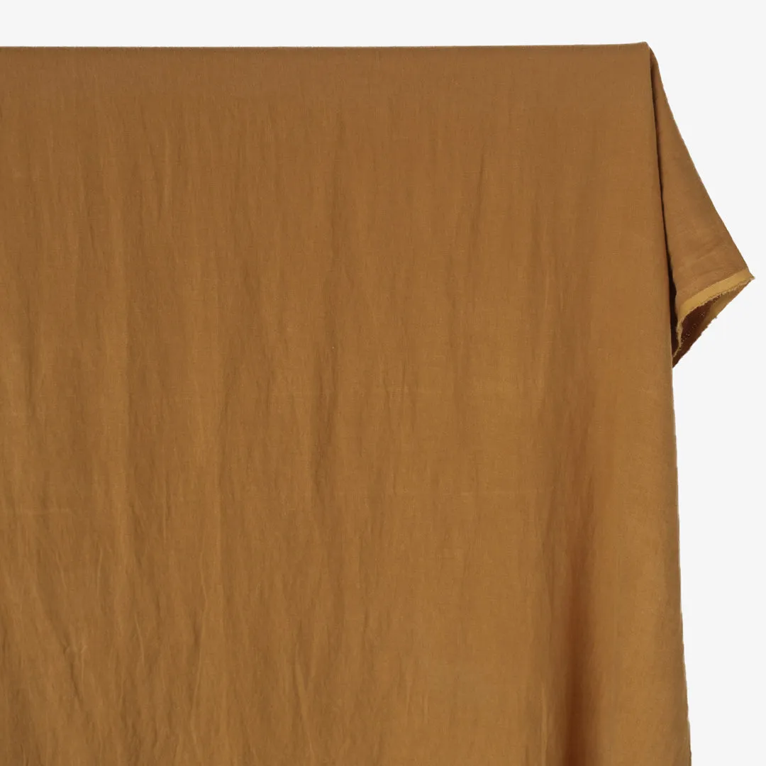 Remnant - 1.2m - 6.5oz Laundered Linen Twill - Caramel