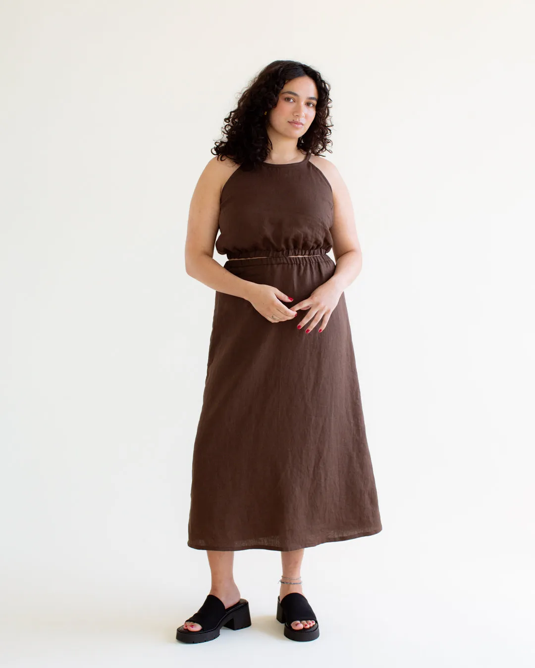 Remnant - 1.4m - Everyday Linen - Espresso