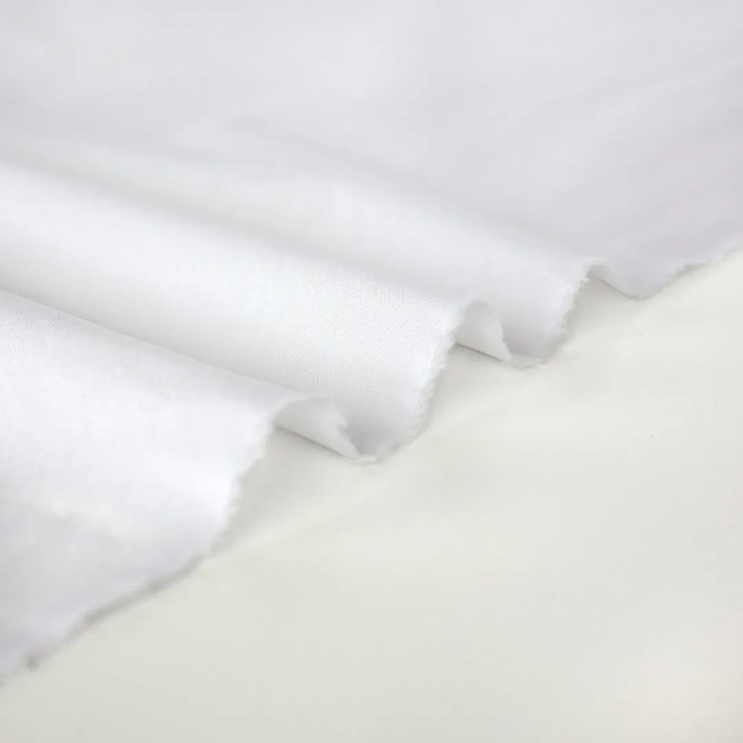 Remnant - 50cm - Washed Cotton Poplin - White *FLAWED*