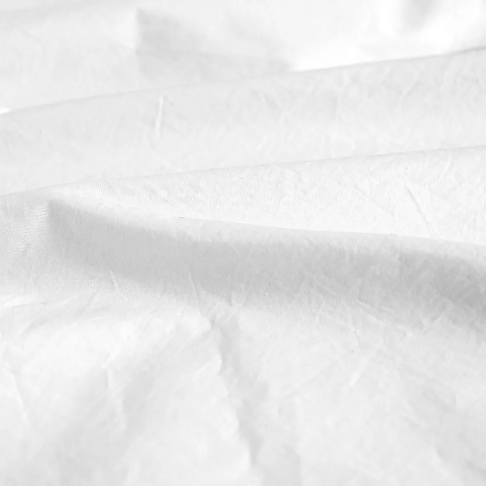 Remnant - 50cm - Washed Cotton Poplin - White *FLAWED*
