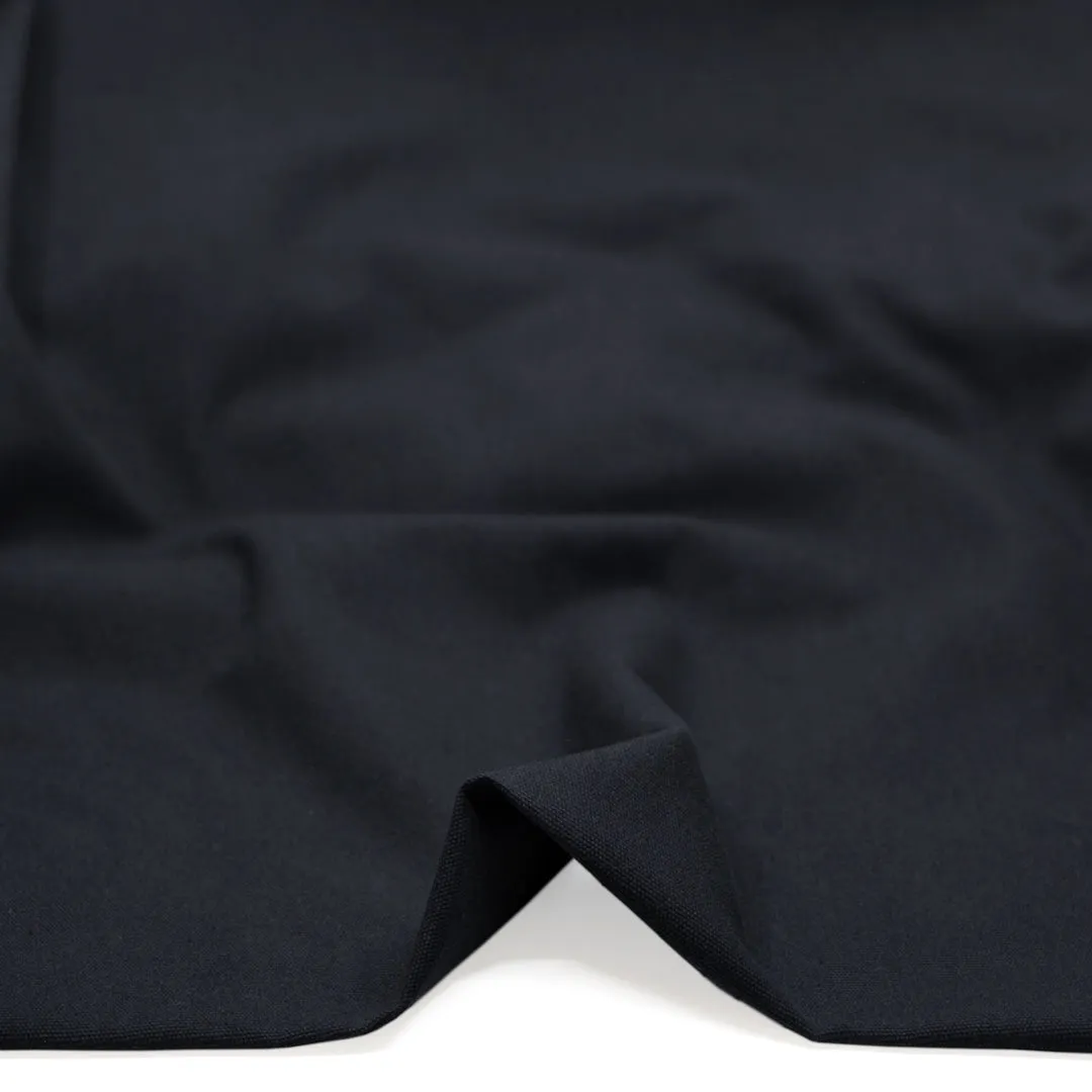 Remnant - 60cm - 8.5oz Washed Cotton Canvas - Ink *FLAWED*
