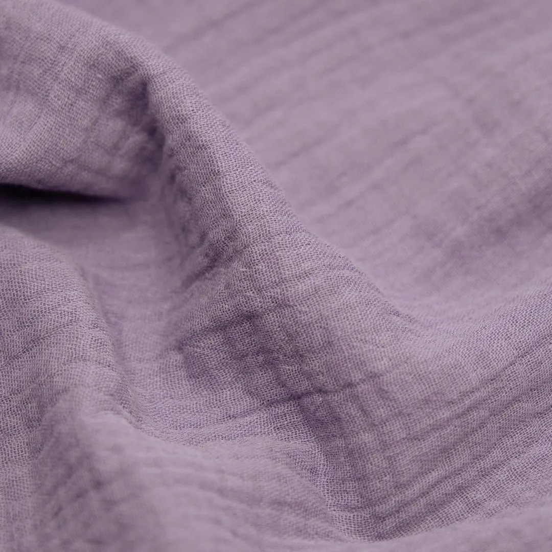 Remnant - 70cm - Organic Cotton Double Gauze - Wisteria