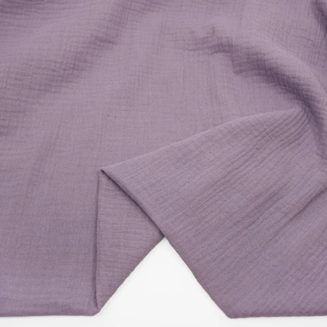 Remnant - 70cm - Organic Cotton Double Gauze - Wisteria