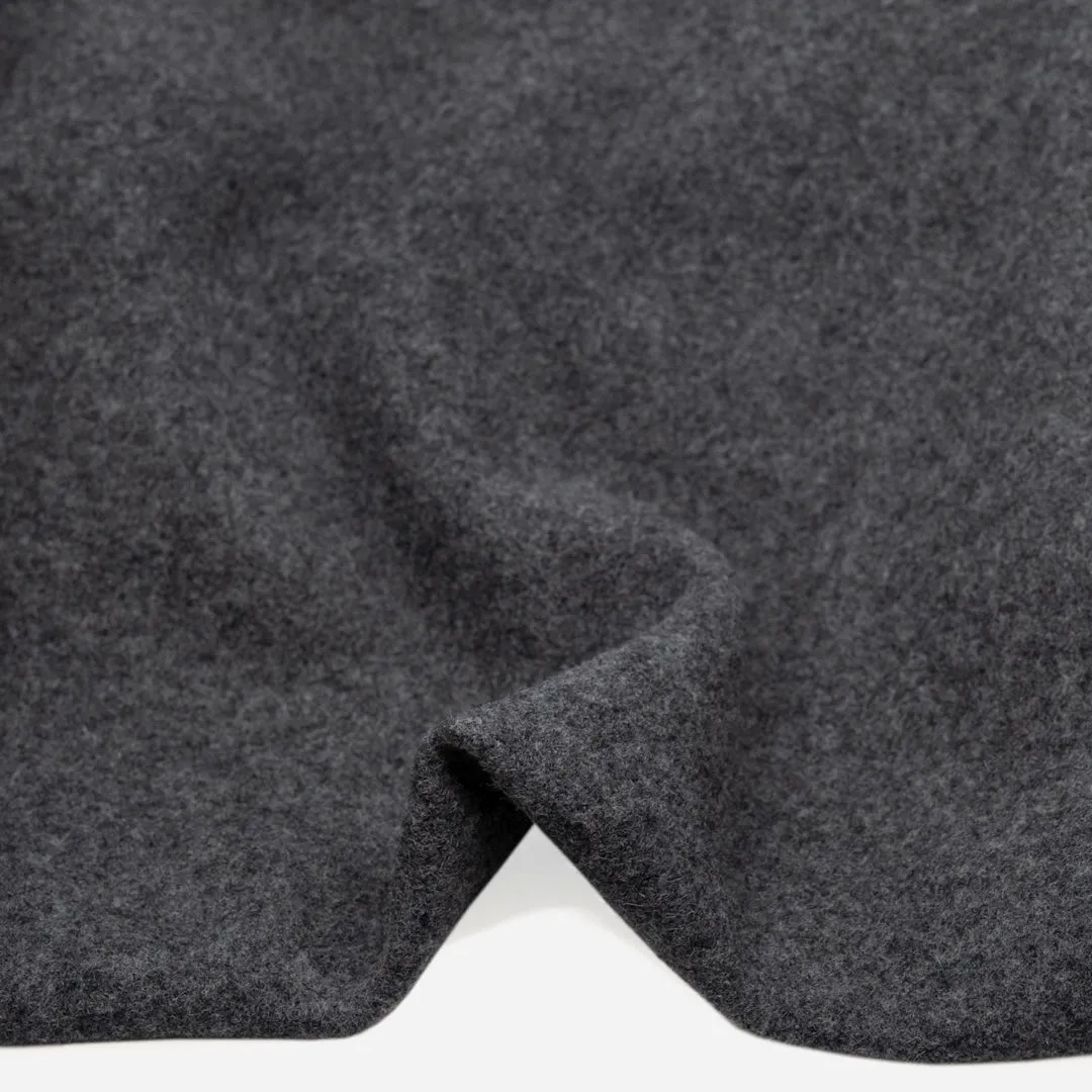 Remnant - 90cm - Boiled Wool Coating - Heather Charcoal *FLAWED*
