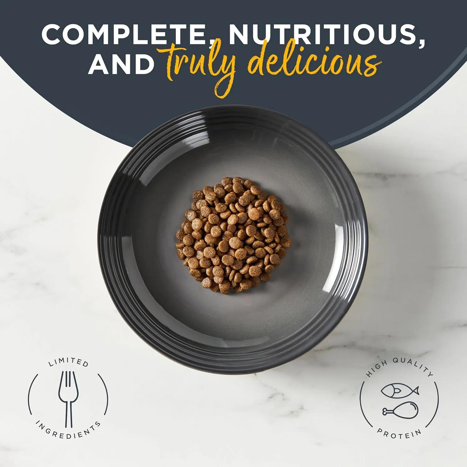 Reveal Natural Adult Dry Cat Food, High Protein, Grain Free with Added Vitamins & Minerals, Complete & Balanced Nutrition for Cats, Chicken Recipe (3 Pound Bag)