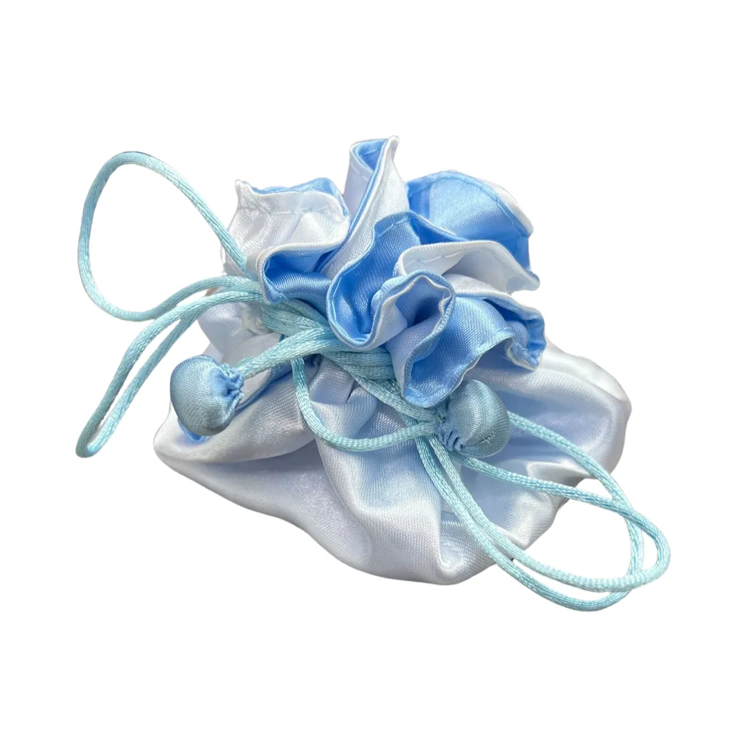 Solid Color Satin Cinched Pouches