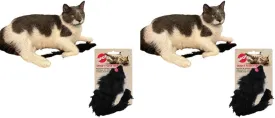 SPOT Shaggy Plush Ferret - Interactive Rattle and Catnip Fuzzy Toy for Indoor Cats and Kittens, Large Size Perfect for Pouncing, Chasing, Hunting, 11 Inches (Pack of 2)