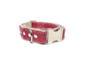 Studded Cork Dog Collar Pretty in Pink