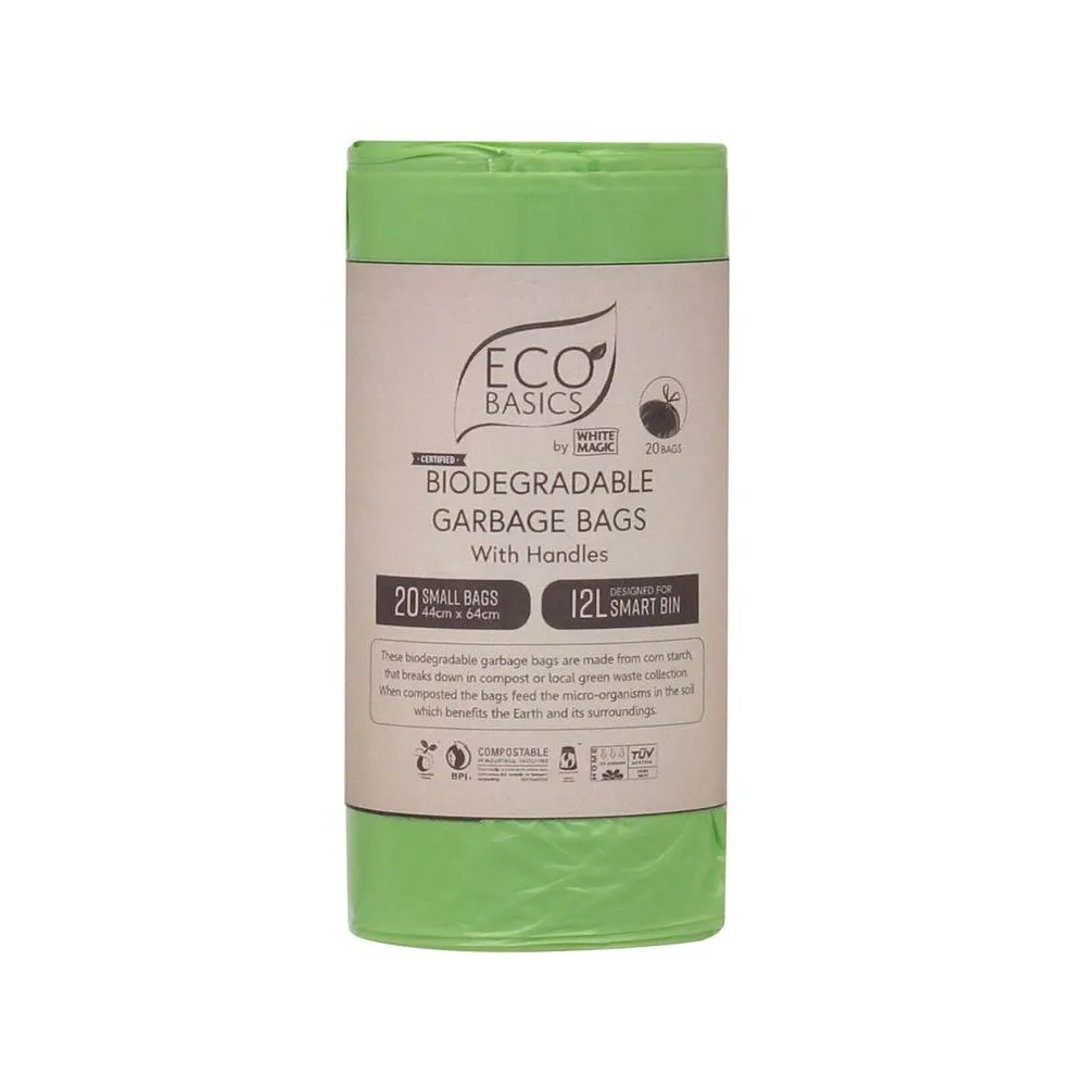 White Magic 12L Biodegradable Bin Liners 20 Pack