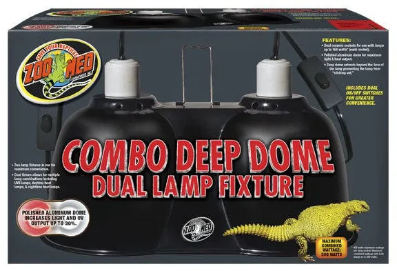 Zoo Med Mini Combo Deep Dome Lamp Fixture